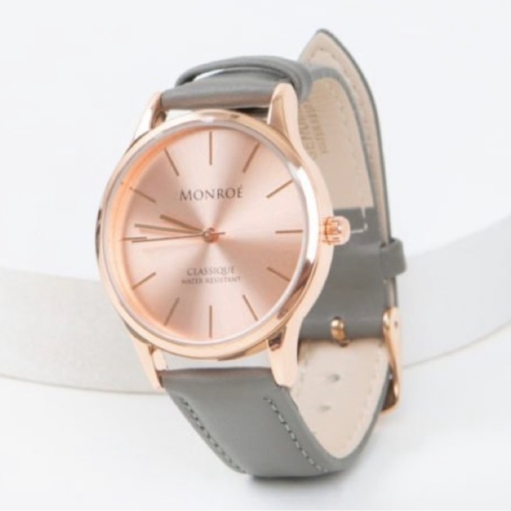 NWT Monroe Classique Watch in Sunburst Solerose - Picture 2 of 4